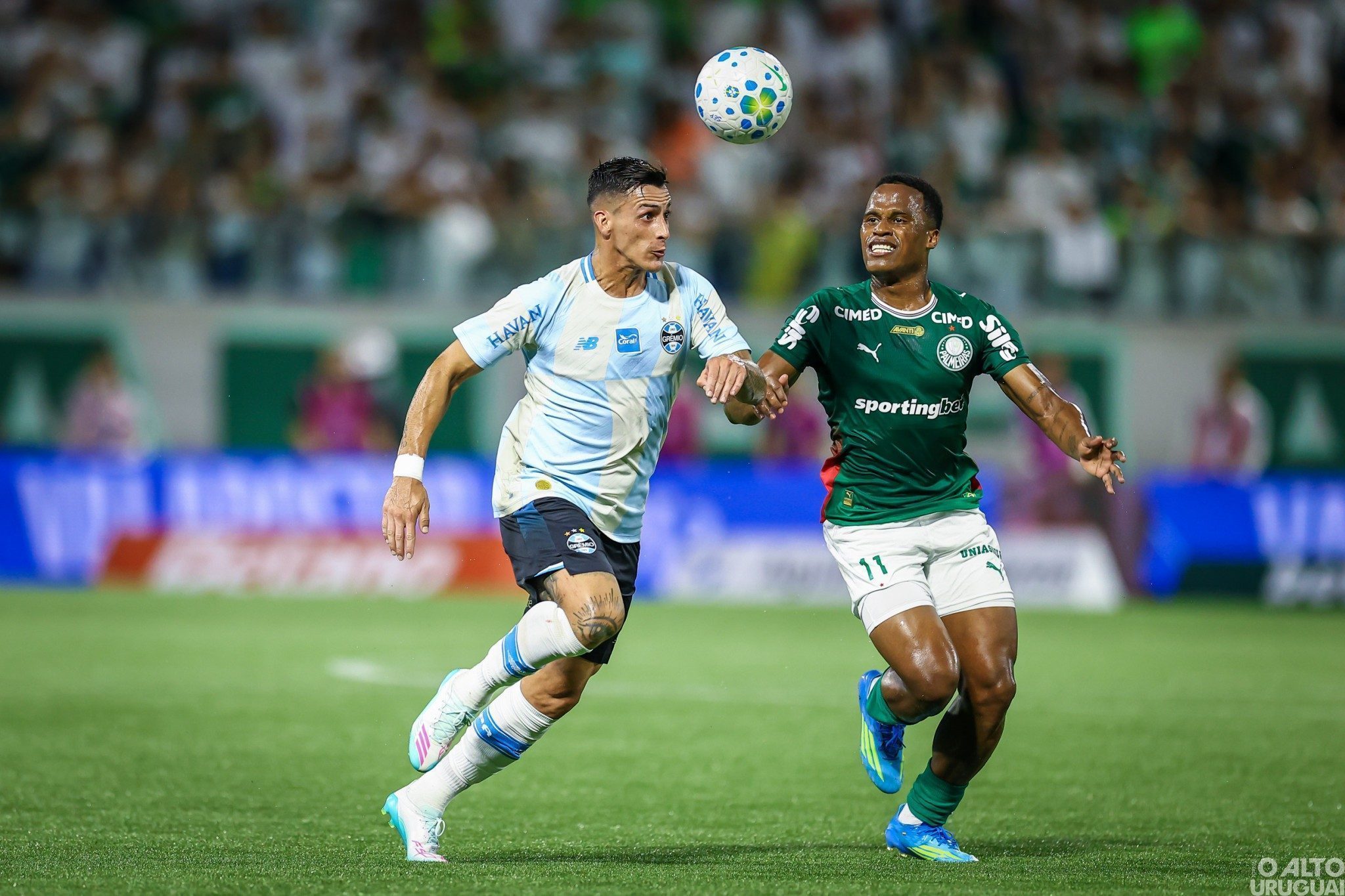 Grêmio perde para o Palmeiras e estaciona no meio de tabela