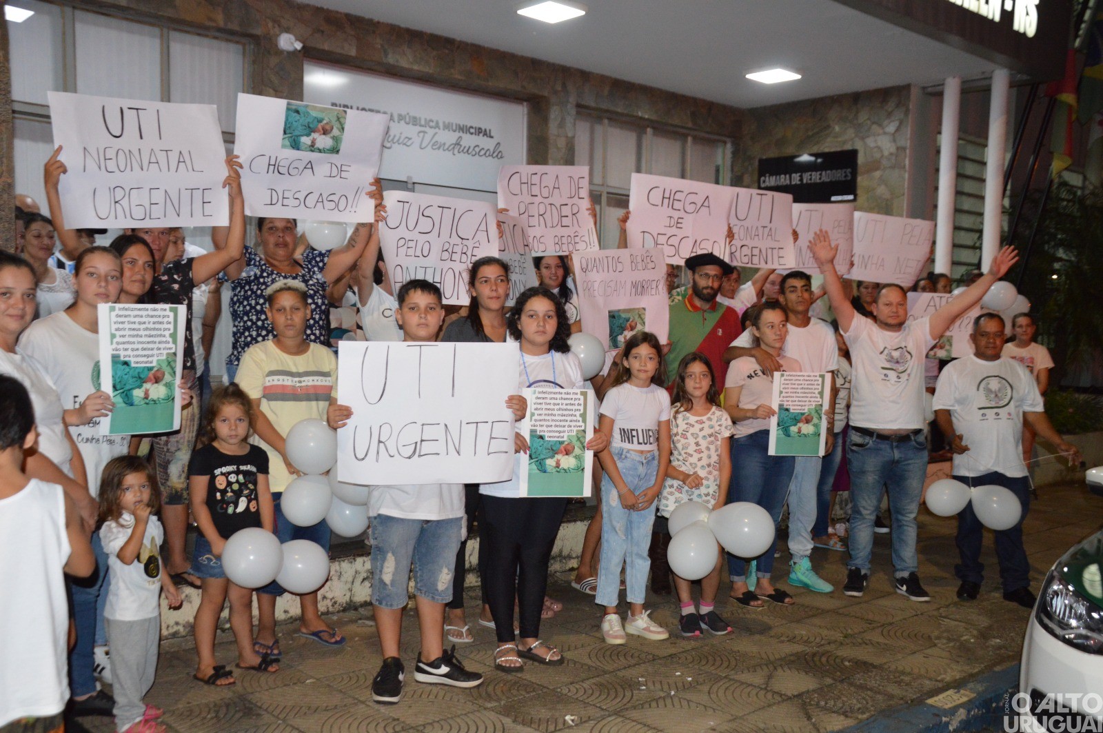AUNP-RS realiza protesto pacífico em FW