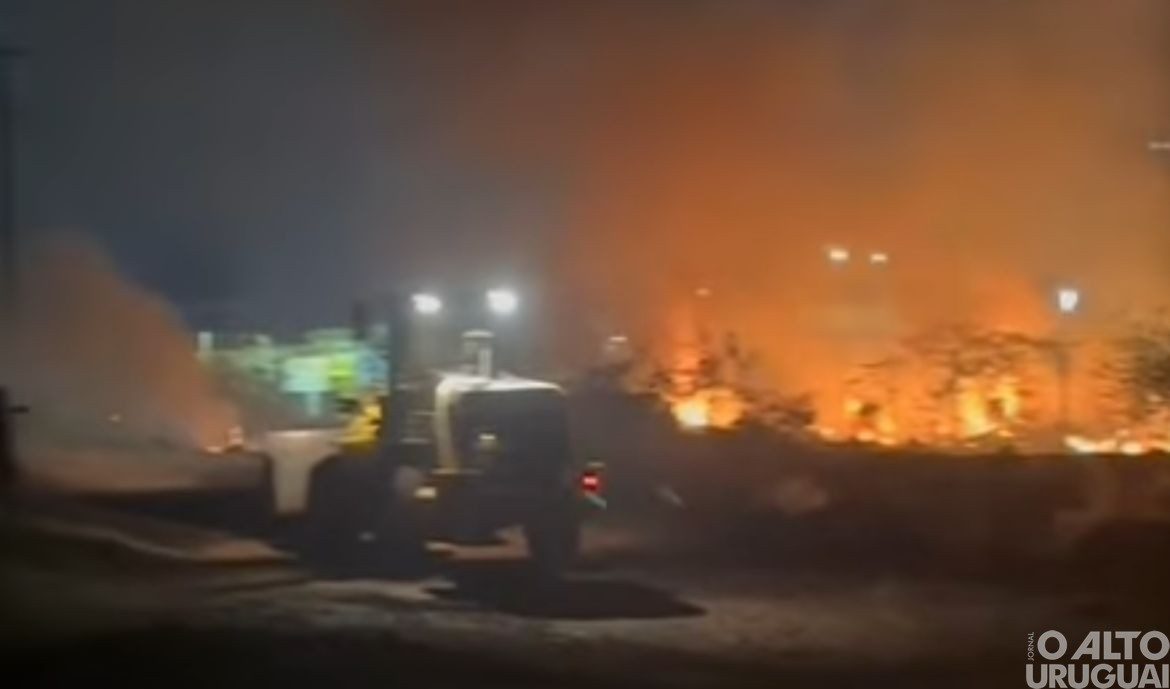 Incêndio em Seberi é contido na noite deste sábado