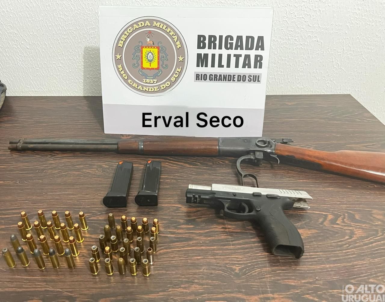Homem é preso por porte ilegal de arma de fogo em Erval Seco