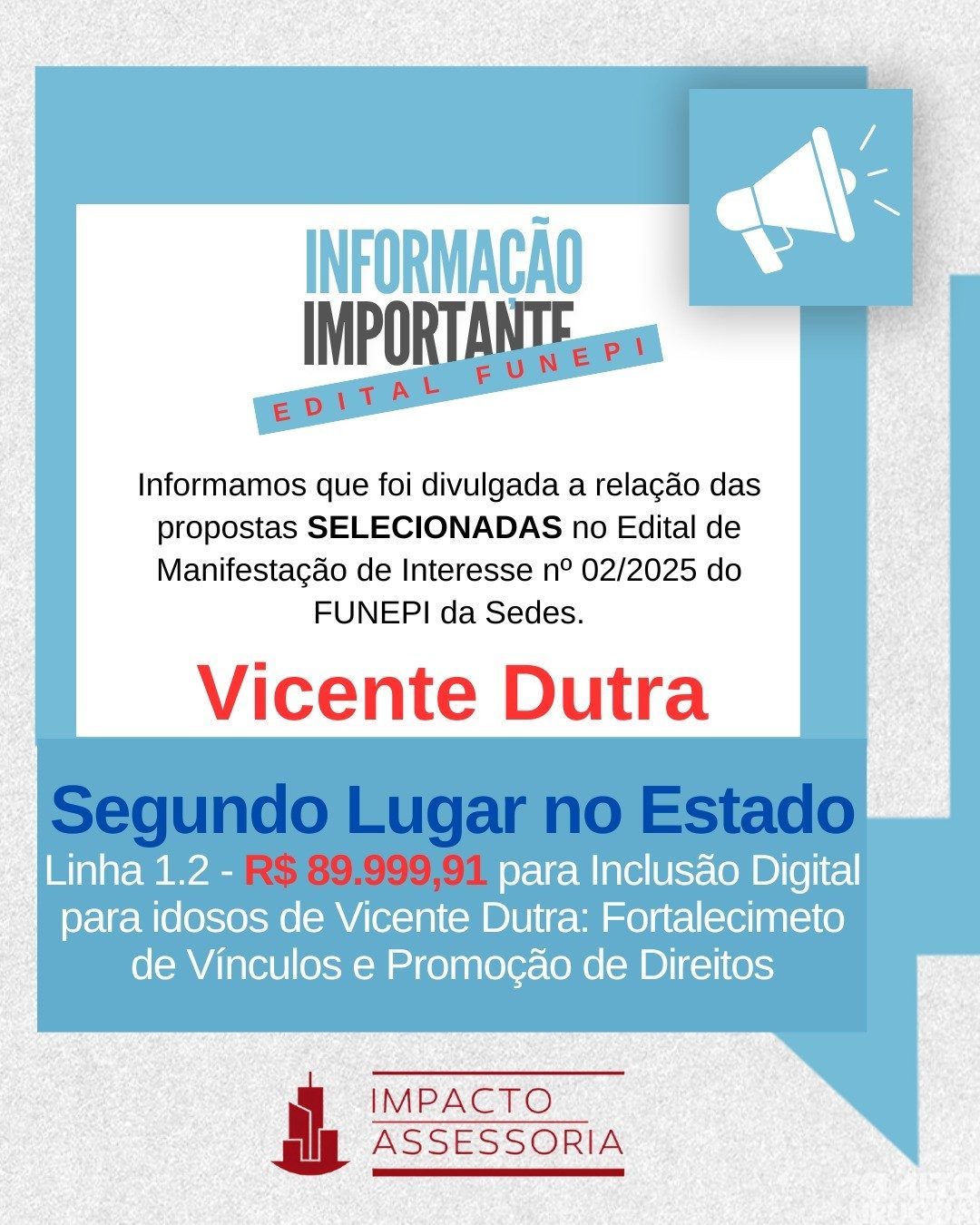 Vicente Dutra garante quase R$ 90 mil para inclusão digital de idosos