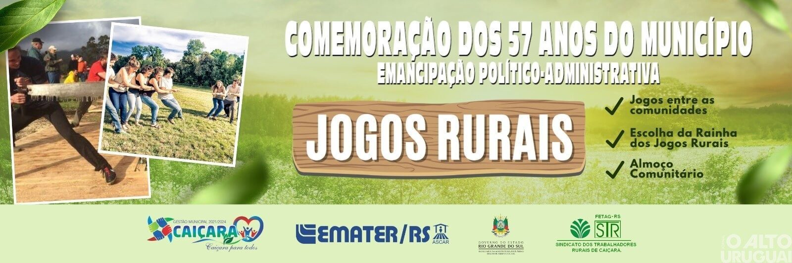 Jogos Rurais abrem a programação dos 57 anos de Caiçara