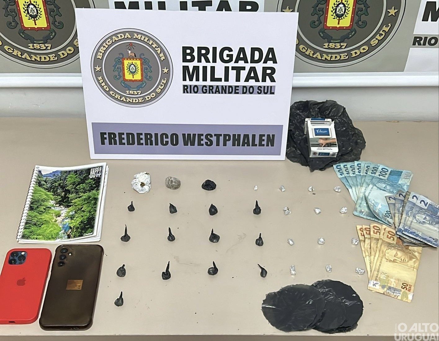 Brigada Militar prende homem por tráfico em Frederico Westphalen