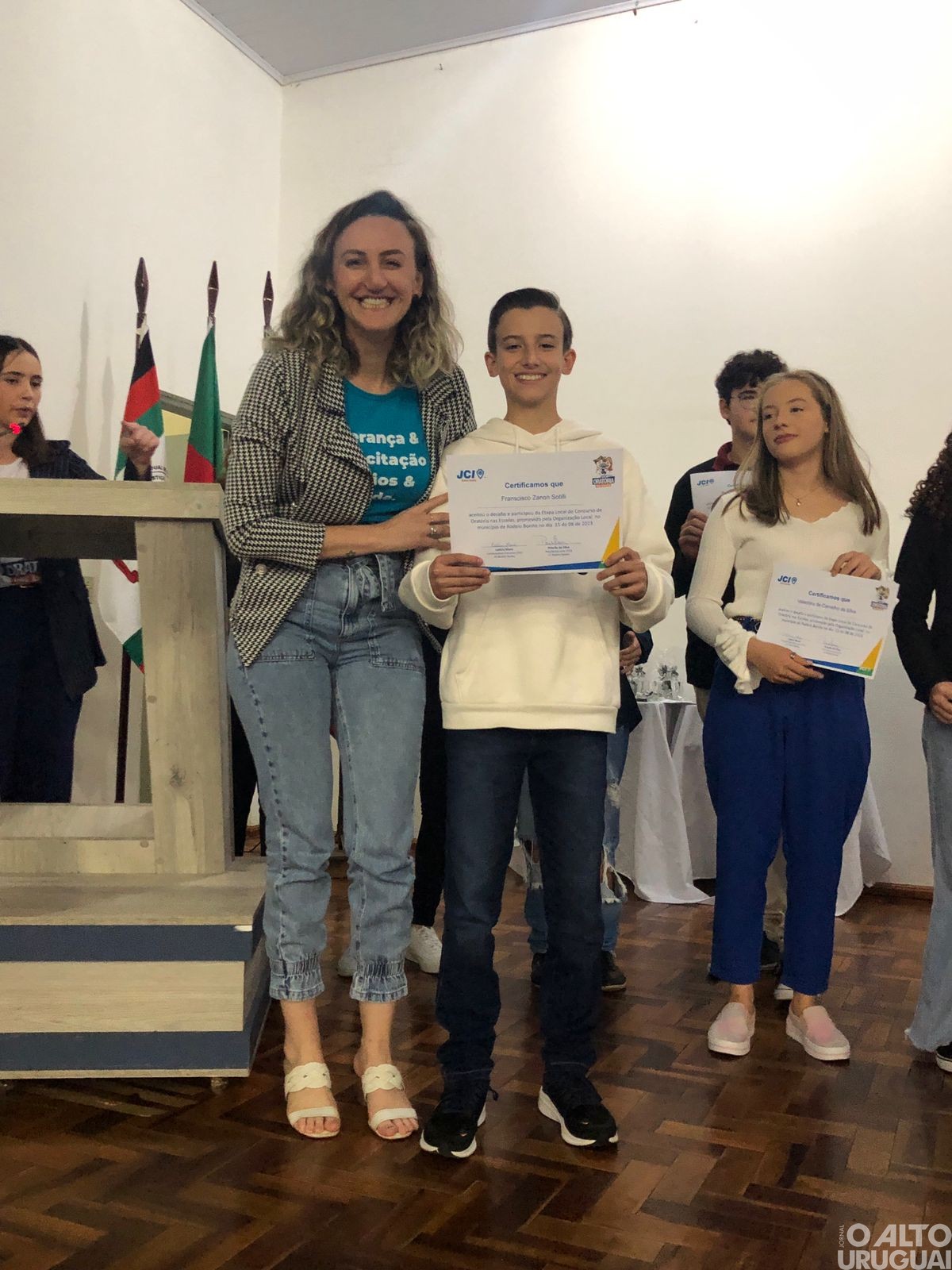 Estudantes de Rodeio Bonito participam da final do Concurso de Oratória nas Escolas