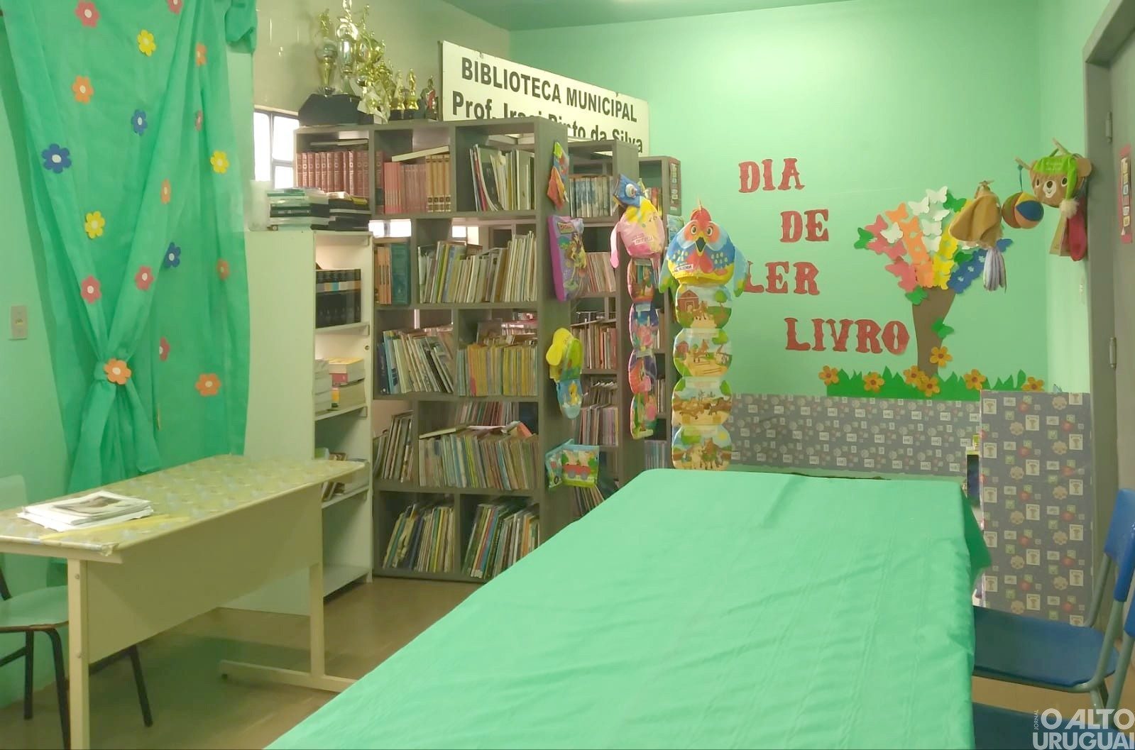 Biblioteca pública de Cristal do Sul é reaberta para comunidade