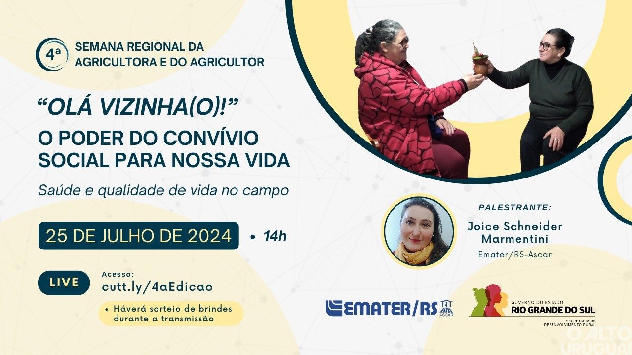 Debate aborda o poder do convívio social na saúde e qualidade de vida no campo