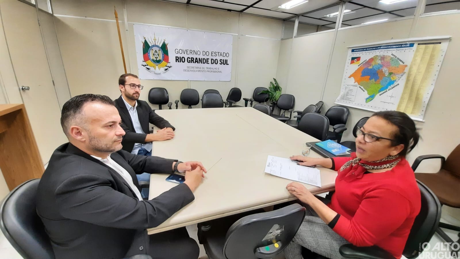 Representantes de Palmitinho realizam reuniões junto ao governo do RS
