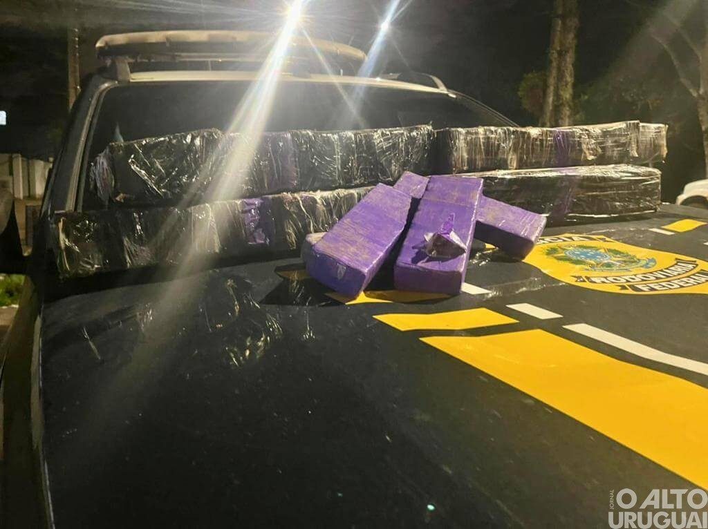 Homens são presos com 50 quilos de maconha na BR-386 em Iraí