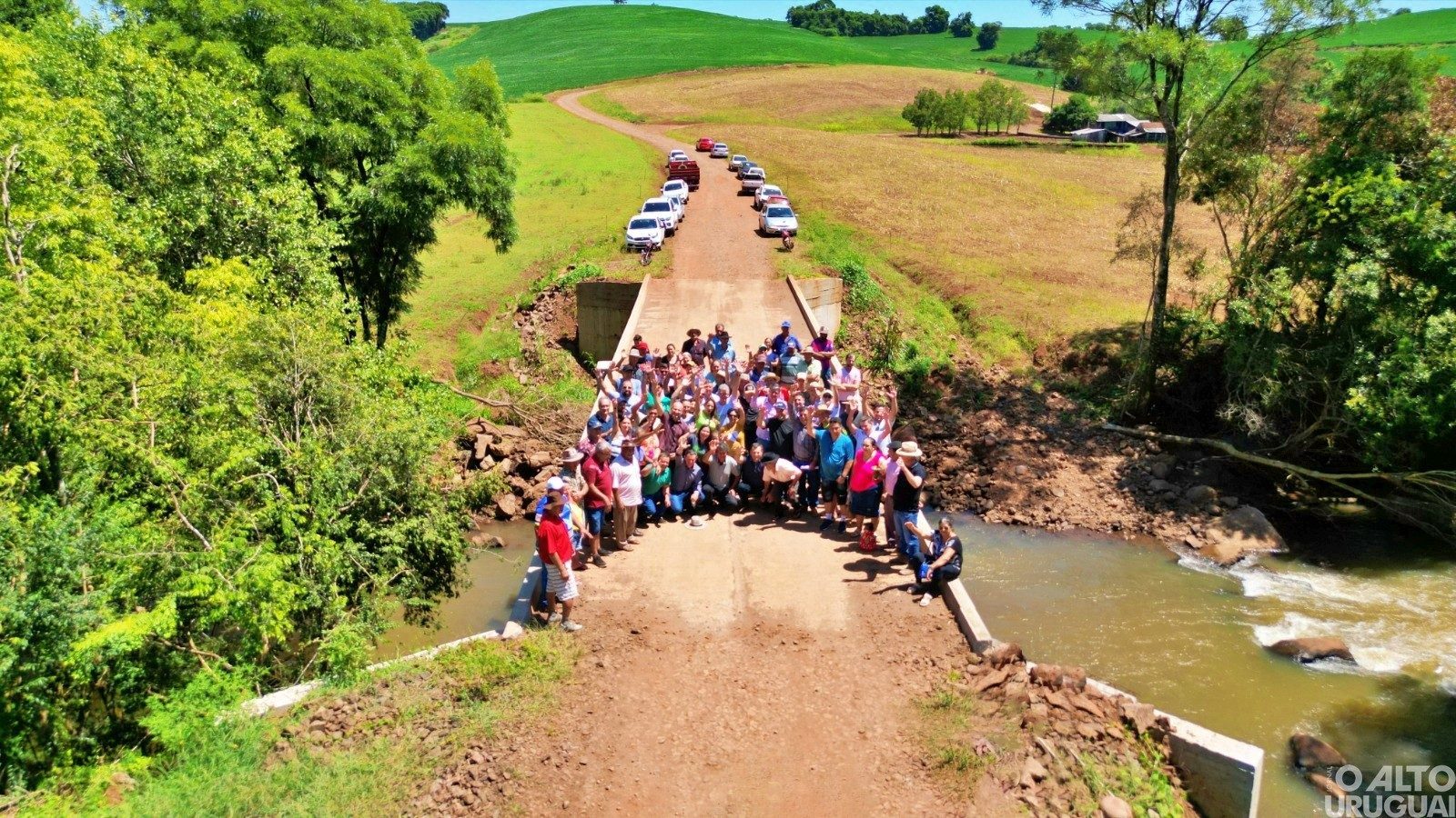 Ponte entre Palmeira das Missões e Novo Barreiro é inaugurada