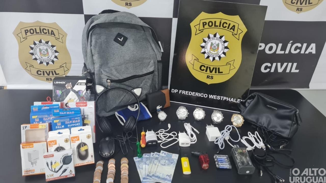 Suspeito de furto a estabelecimento comercial é preso em Frederico Westphalen