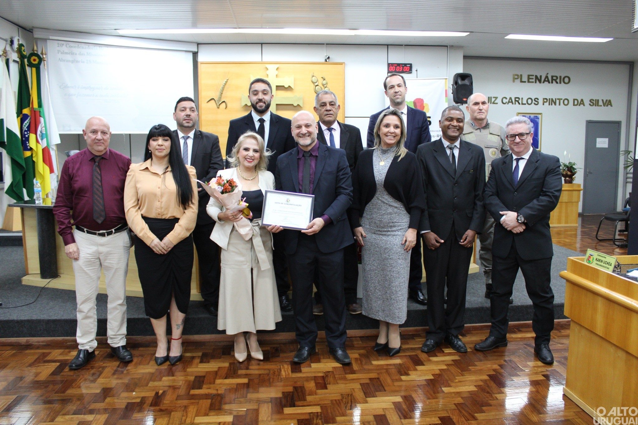 20ª CRE recebe homenagem na Câmara de Vereadores de Palmeira das Missões
