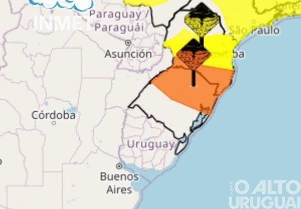 Região permanece em alerta para temporais e granizo
