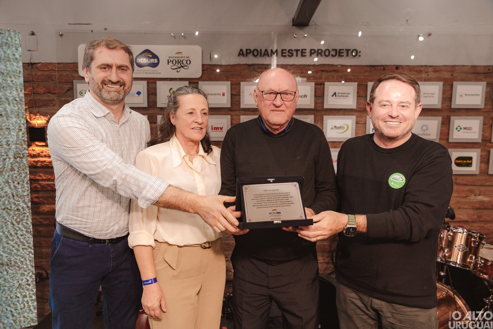 Empresário Sady José Acadrolli é homenageado pela Acsurs