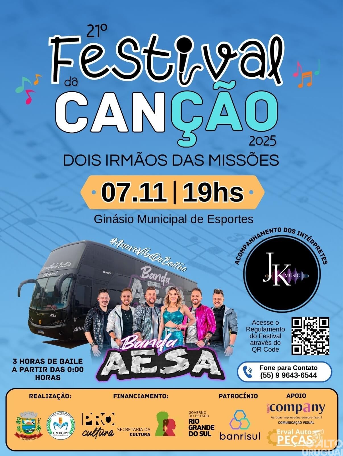 Festival da Canção chega à 21ª edição em Dois Irmãos das Missões