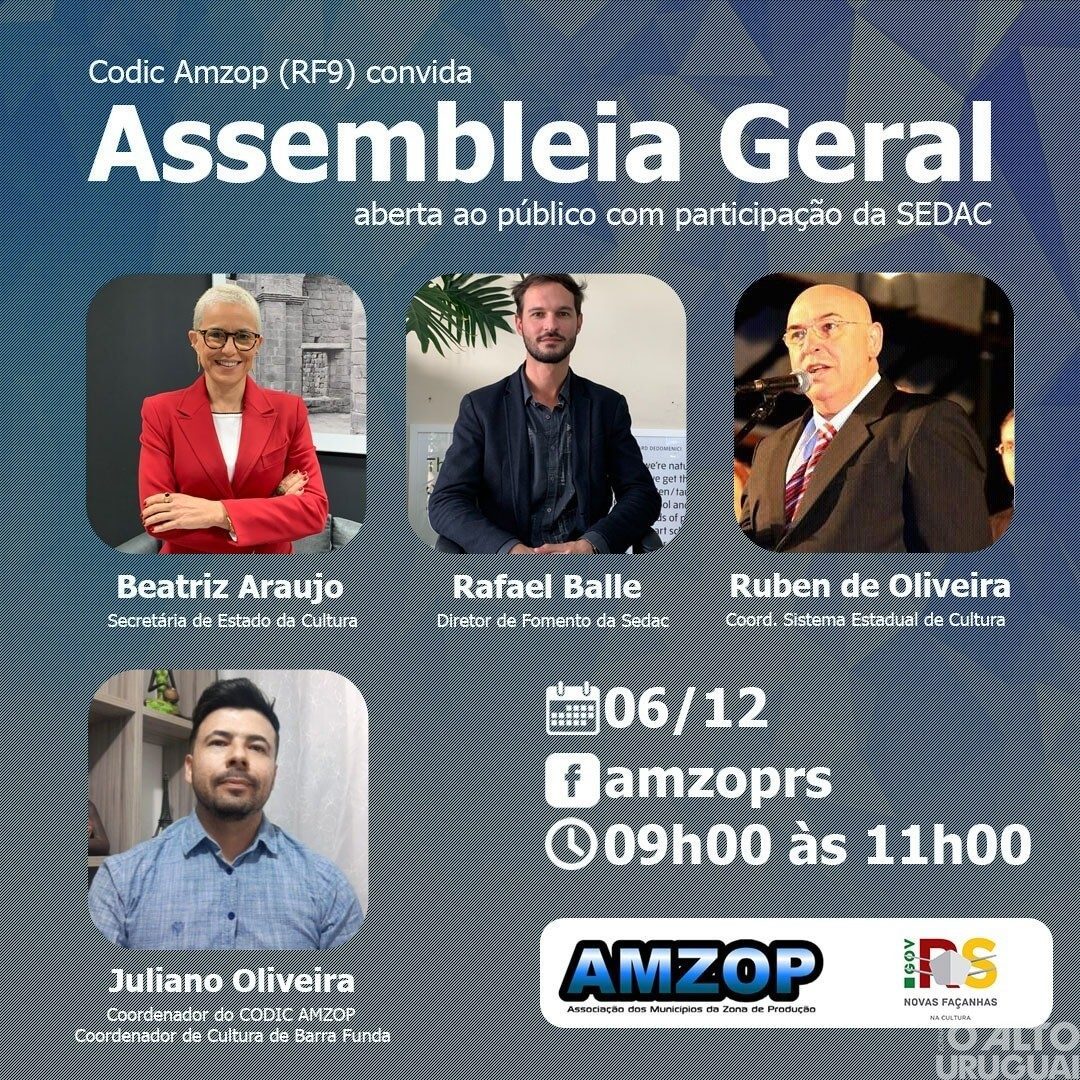 Cultura é pauta em assembleia geral da Amzop