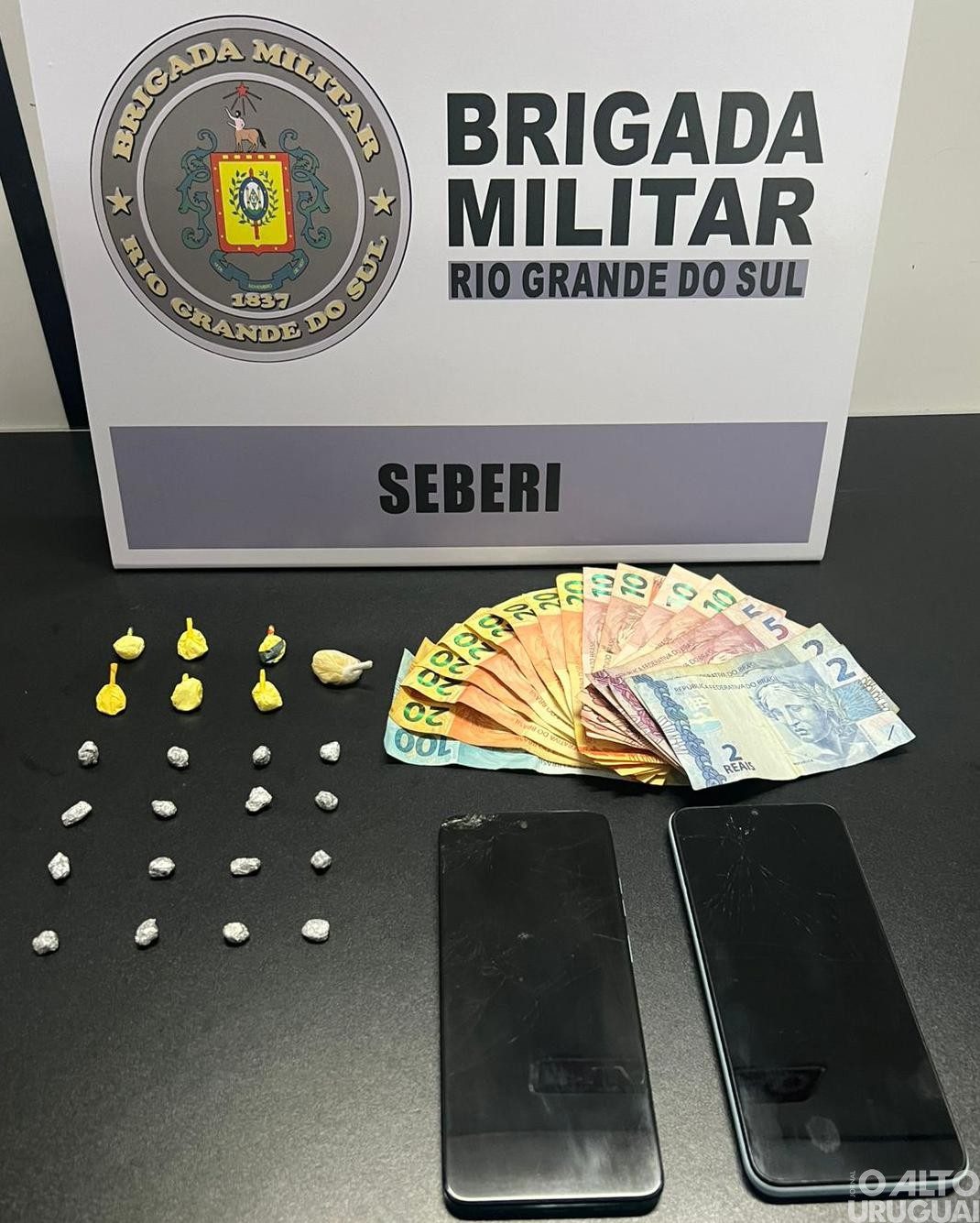 Brigada Militar prende homem e apreende adolescente por tráfico em Seberi