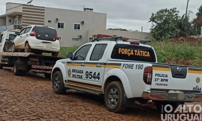 BM prende dupla e recupera veículo logo após roubo em Seberi