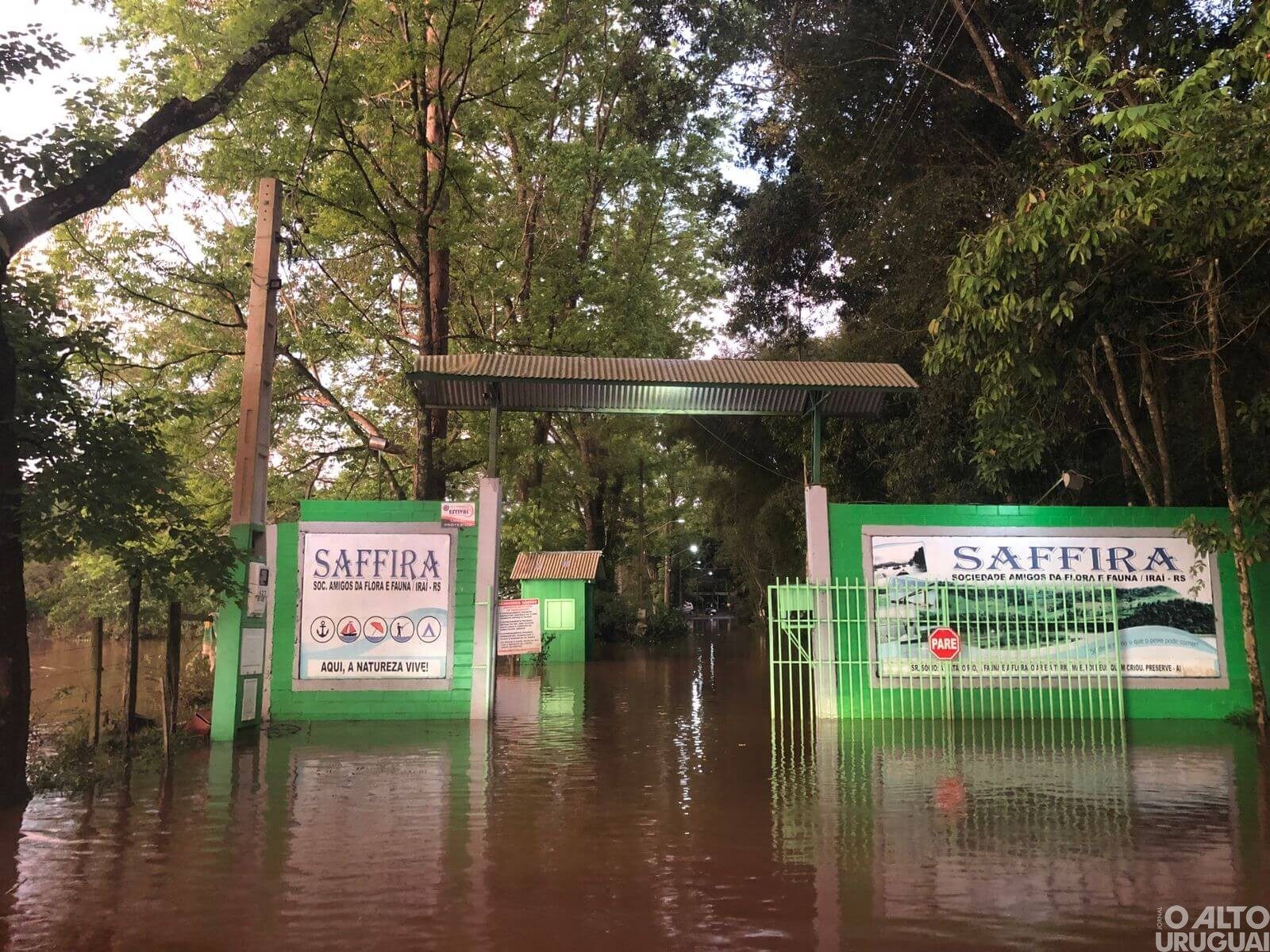 Iraí: águas do rio Uruguai avançam e já estão a mais de 11 metros acima do normal