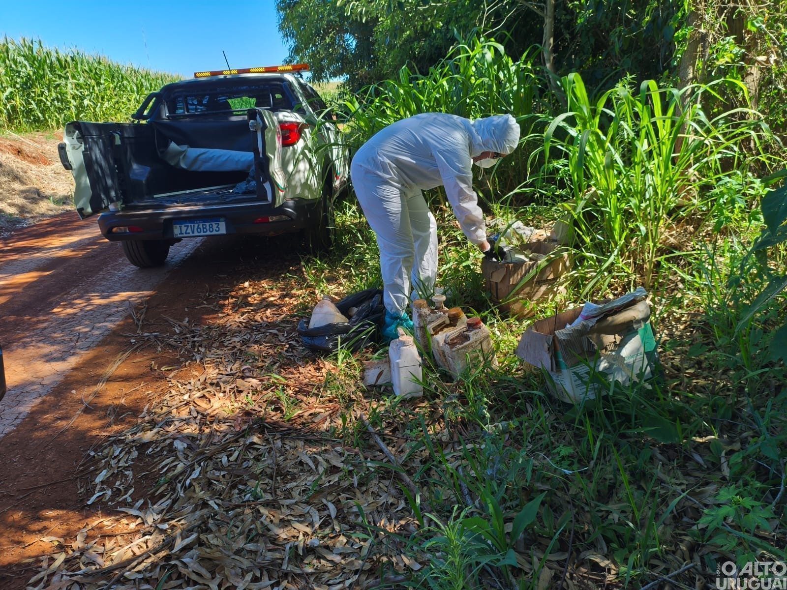 Identificado descarte irregular de agrotóxicos em FW