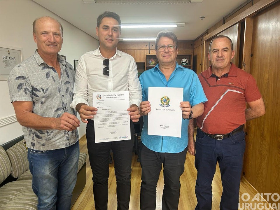 Prefeito de Caiçara e vereadores cumprem agenda em Porto Alegre