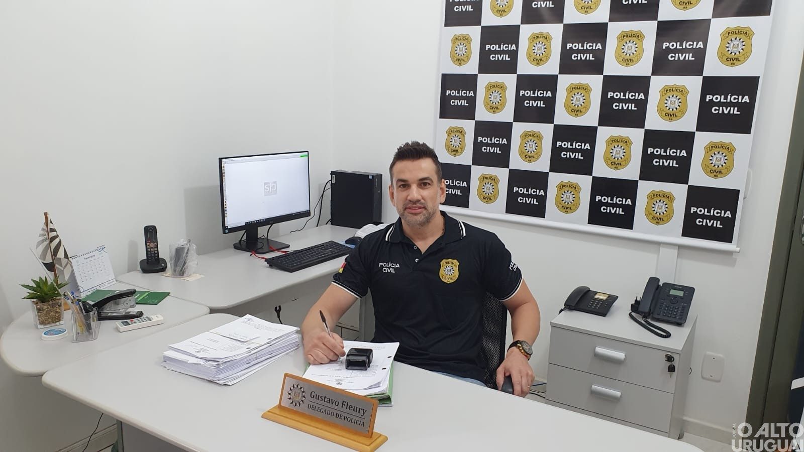 Delegado Gustavo Fleury assume Delegacia de Polícia de Rodeio Bonito