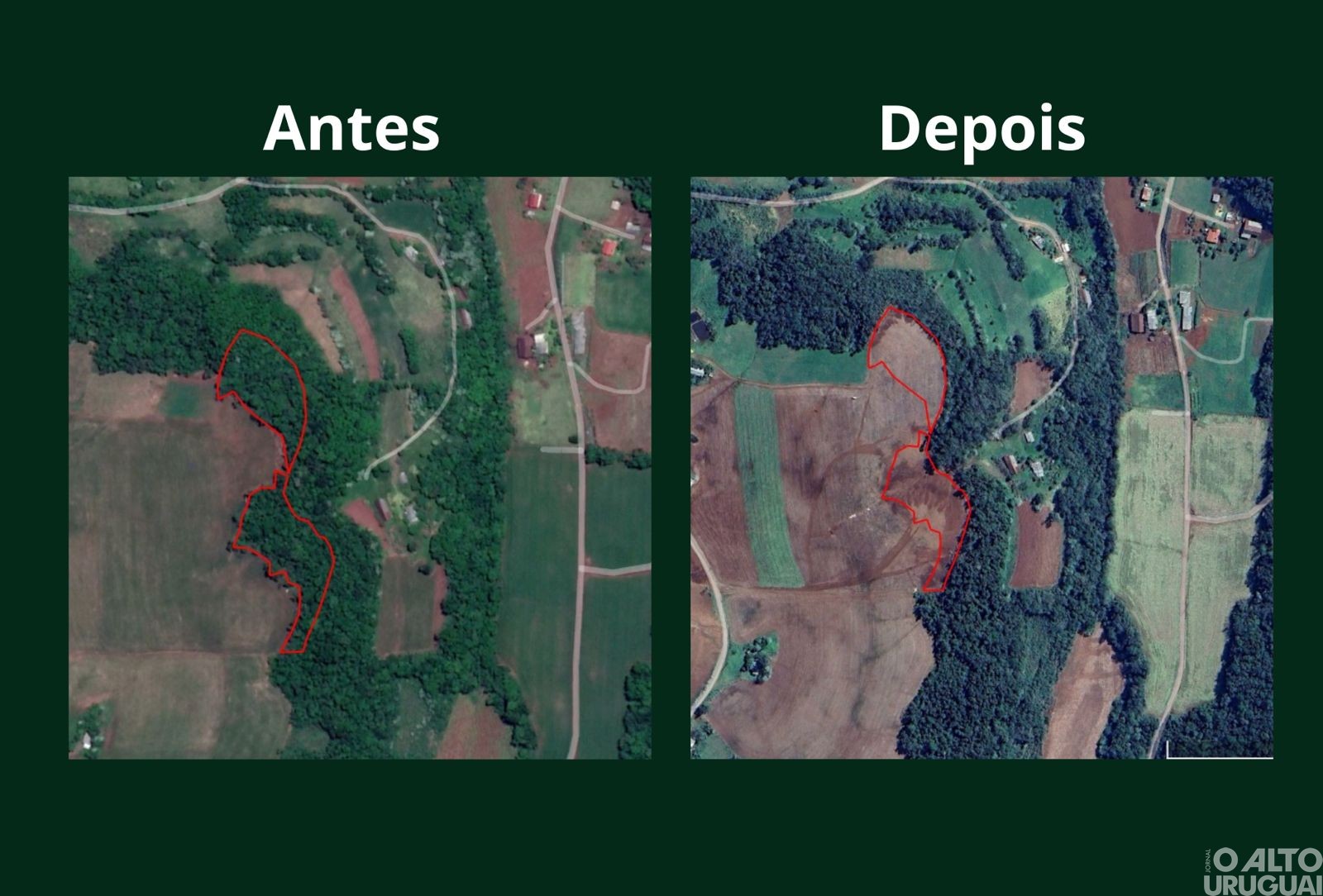 Batalhão Ambiental flagra destruição de vegetação nativa em Pinheirinho do Vale