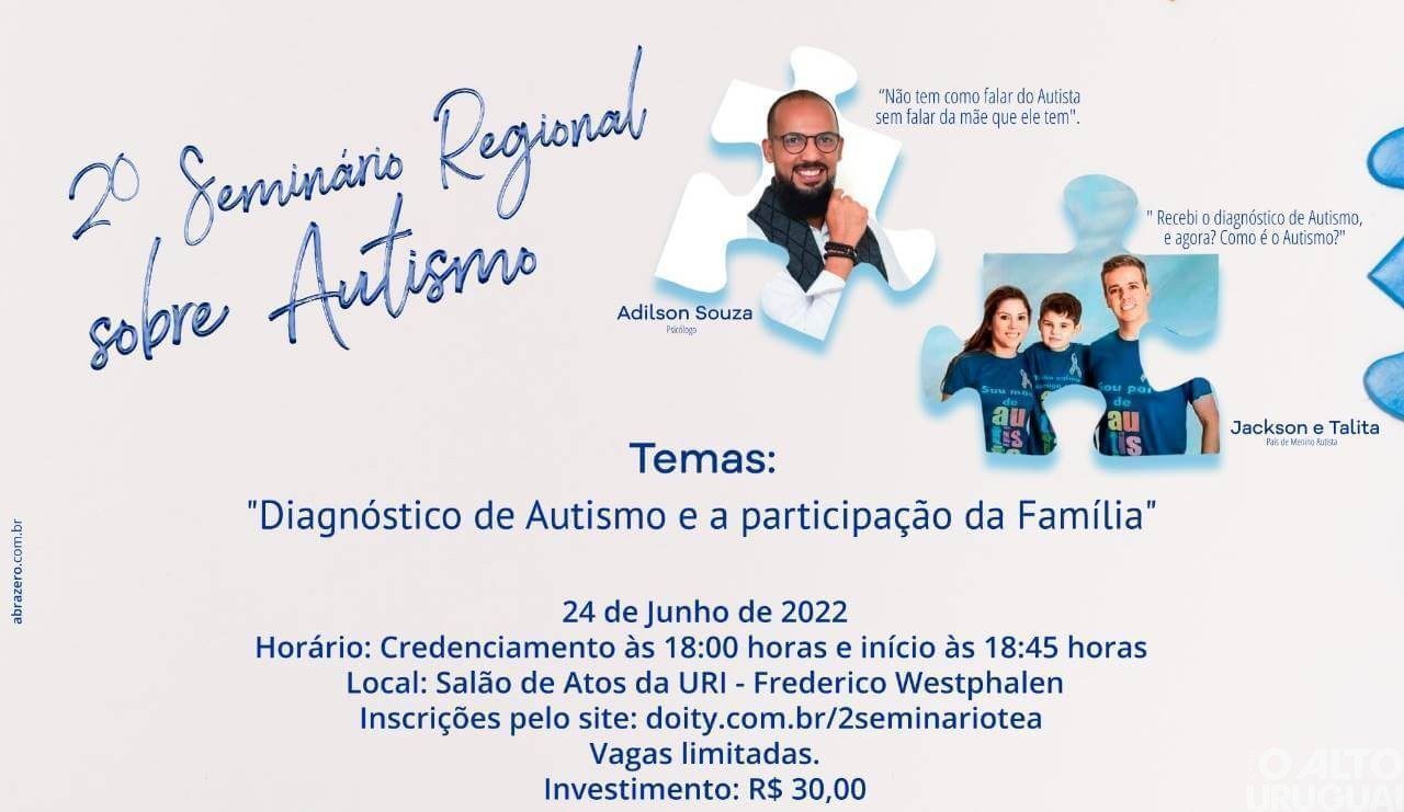 Seminário sobre autismo será realizado nesta sexta-feira