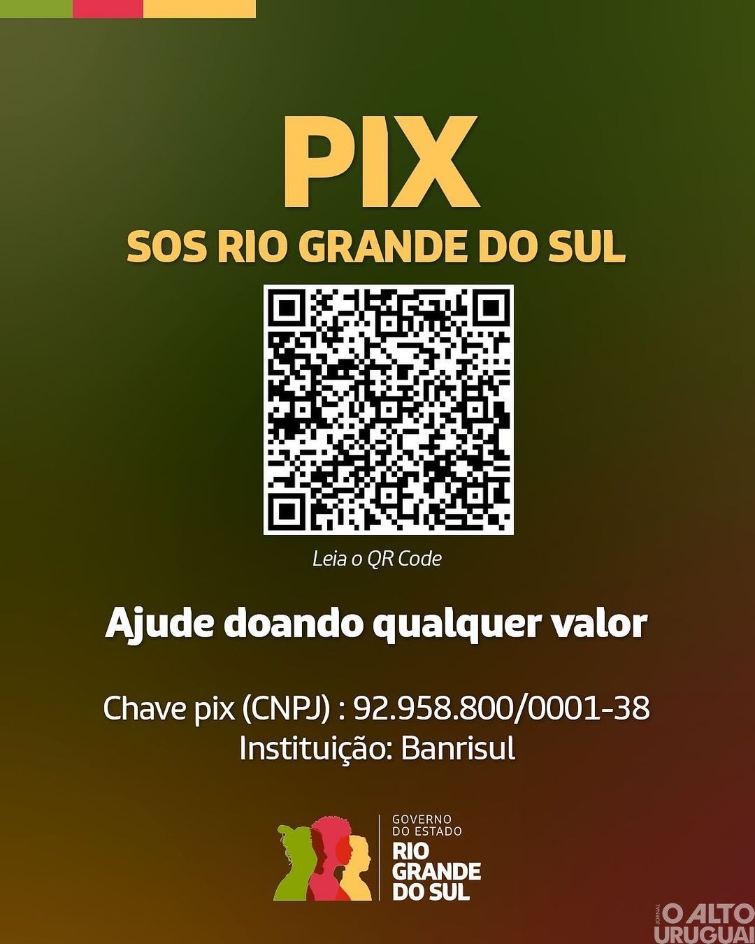 É seguro fazer doações para o Pix do Governo do Estado?