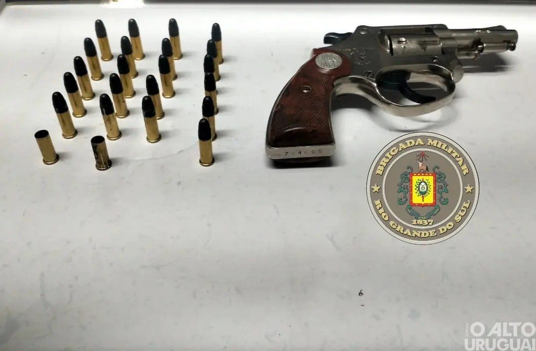 BM prende homem por porte ilegal de arma de fogo em Vicente Dutra
