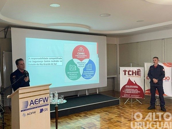 Palestra na AEFW esclarece obrigações legais sobre prevenção contra incêndios