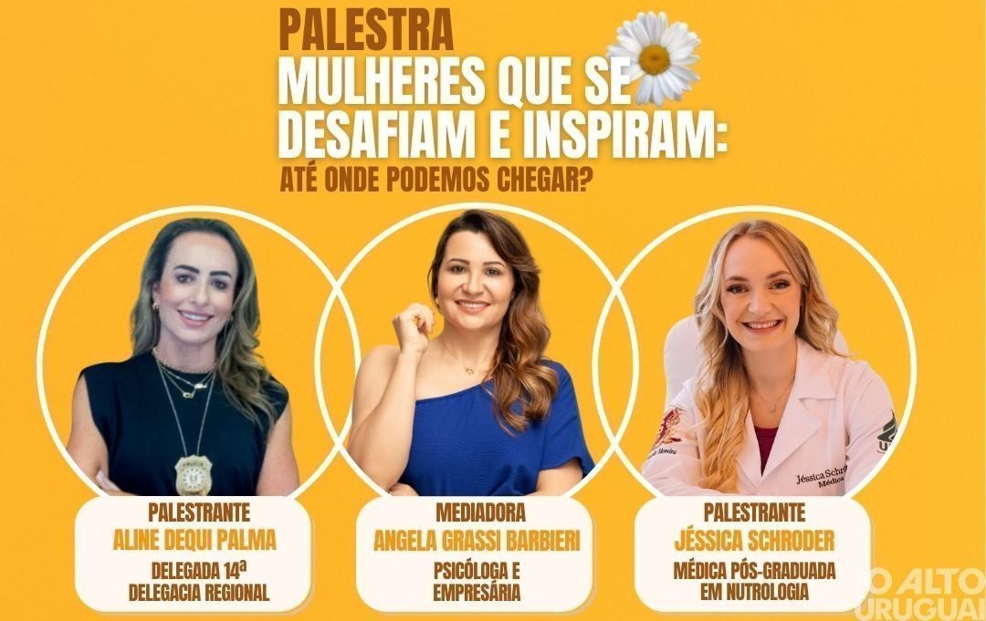 Palestra "Mulheres que se desafiam e inspiram" acontece no dia 13