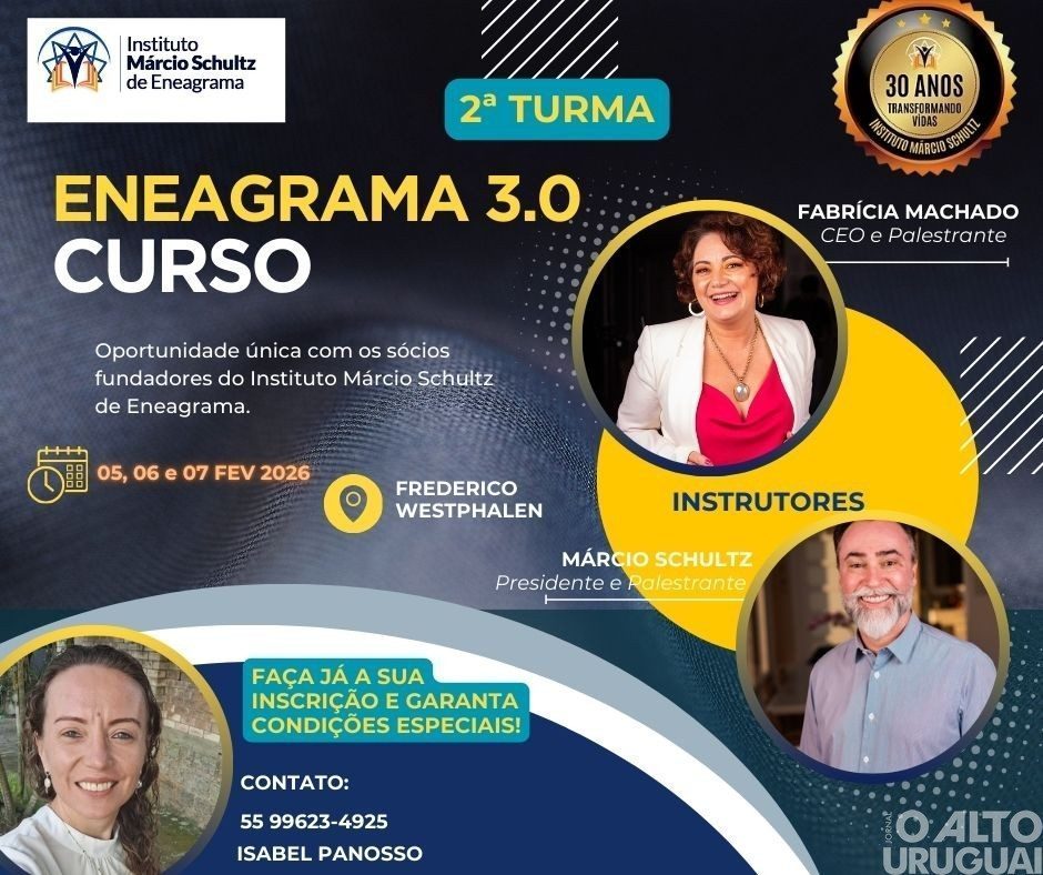 2ª Turma do Eneagrama 3.0 será realizada em FW