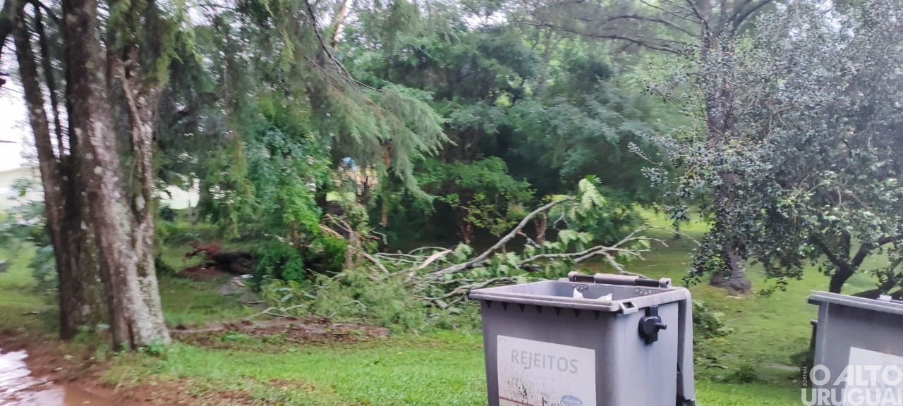 Temporal causa estragos no campus do IFFar em FW