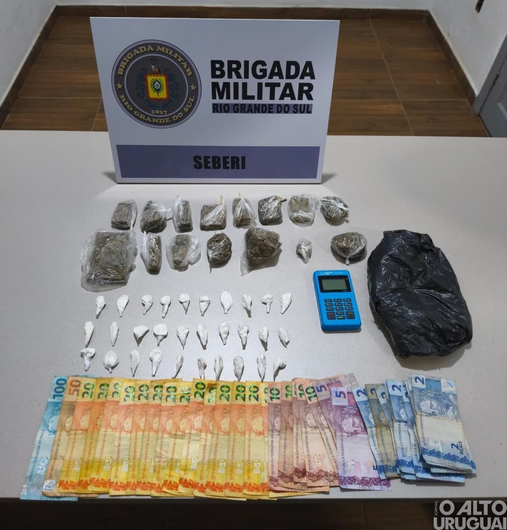 Brigada Militar prende homem por tráfico de drogas em Seberi