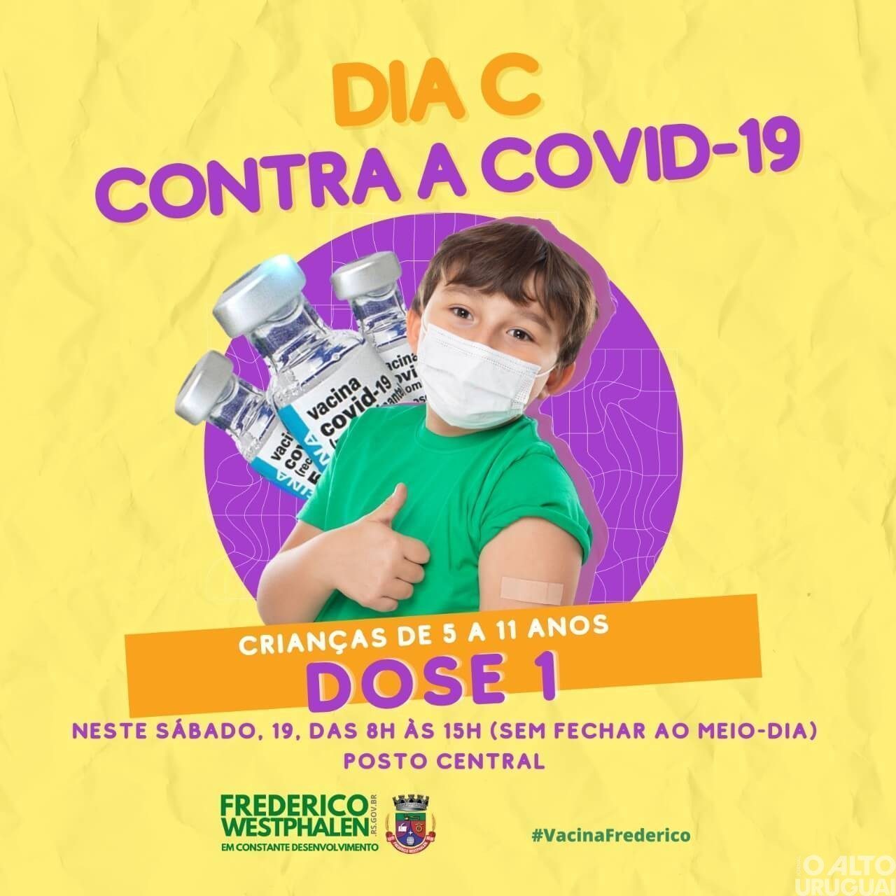 FW: Dia C da vacina terá oferta de doses para crianças e adultos