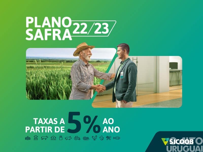 Sicoob deve movimentar R$ 41 bilhões para o Plano Safra 22/23
