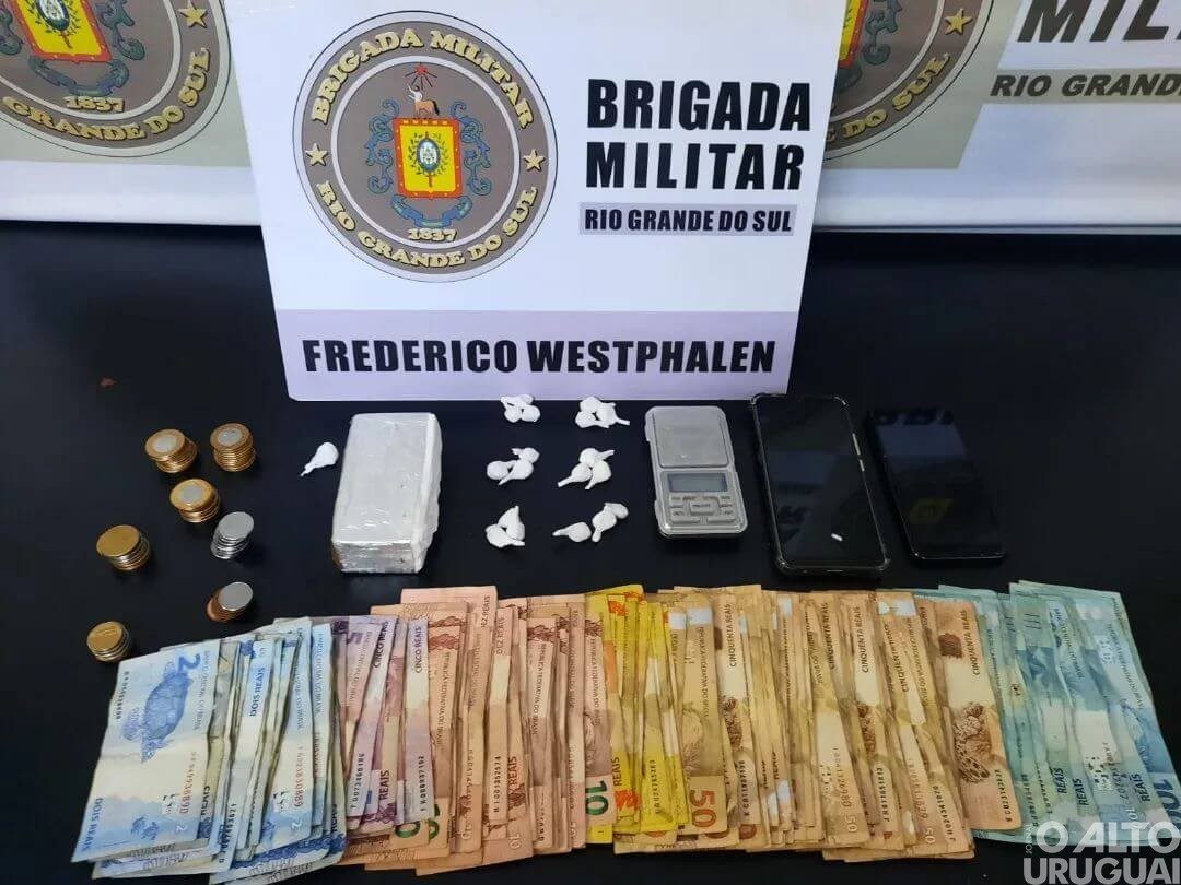 37°BPM prende duas pessoas por tráfico em Frederico Westphalen