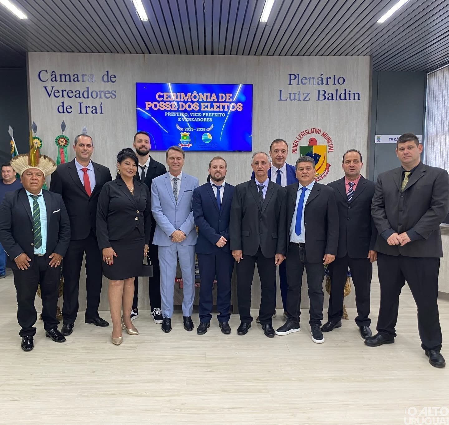 Volmir Bielski e Lucas Balestrin tomam posse como prefeito e vice de Iraí