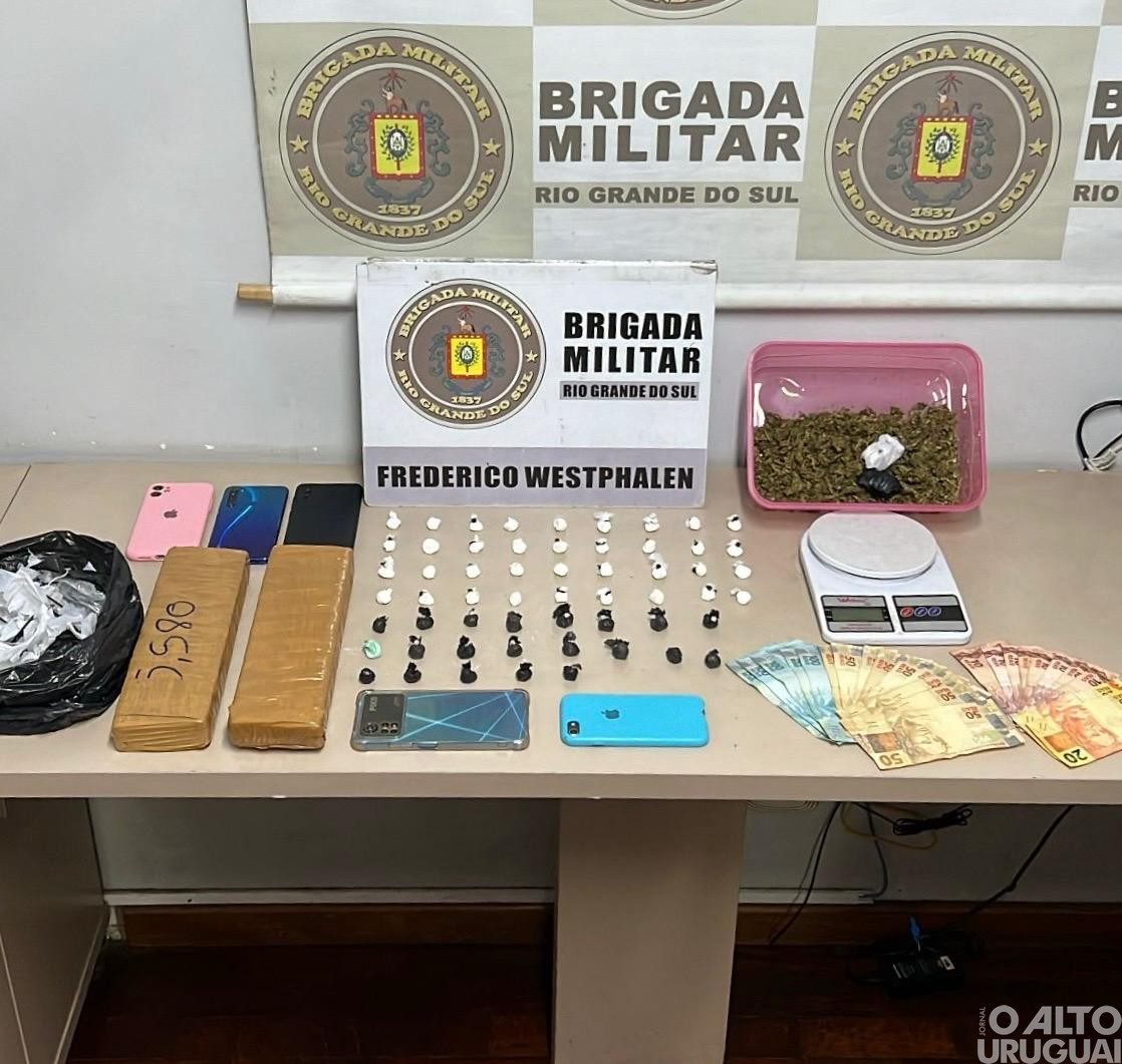 Brigada Militar prende mulher por tráfico de drogas em Frederico Westphalen
