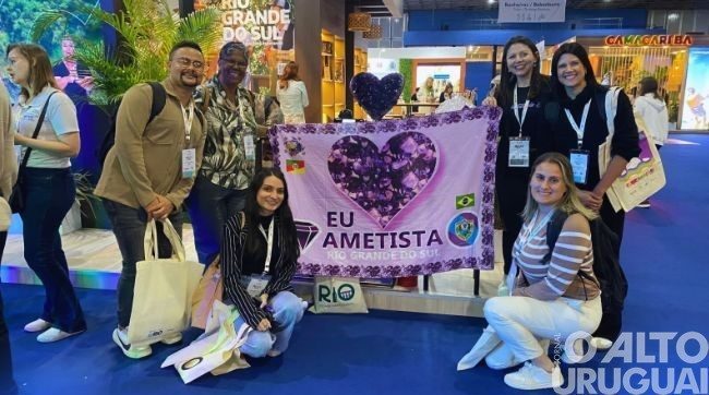 Potencial turístico de Ametista do Sul é divulgado na ABAV Expo 2025