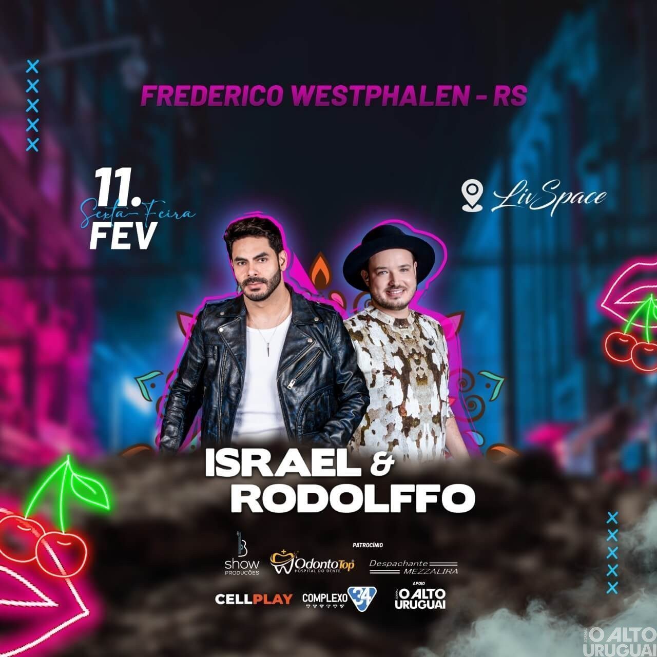 Assinantes do AU têm desconto para o show da dupla Israel e Rodolffo em FW