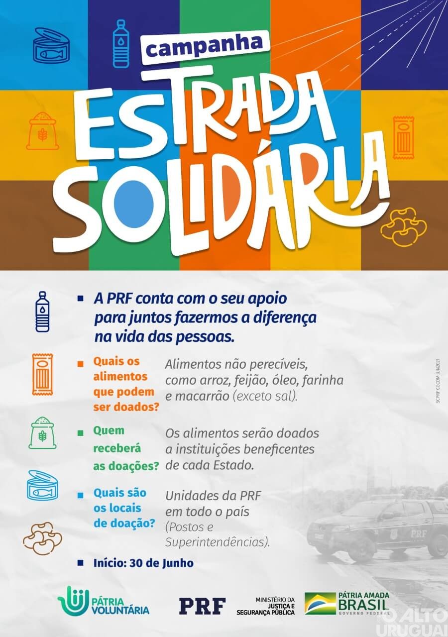 PRF promove campanha de arrecadação de alimentos