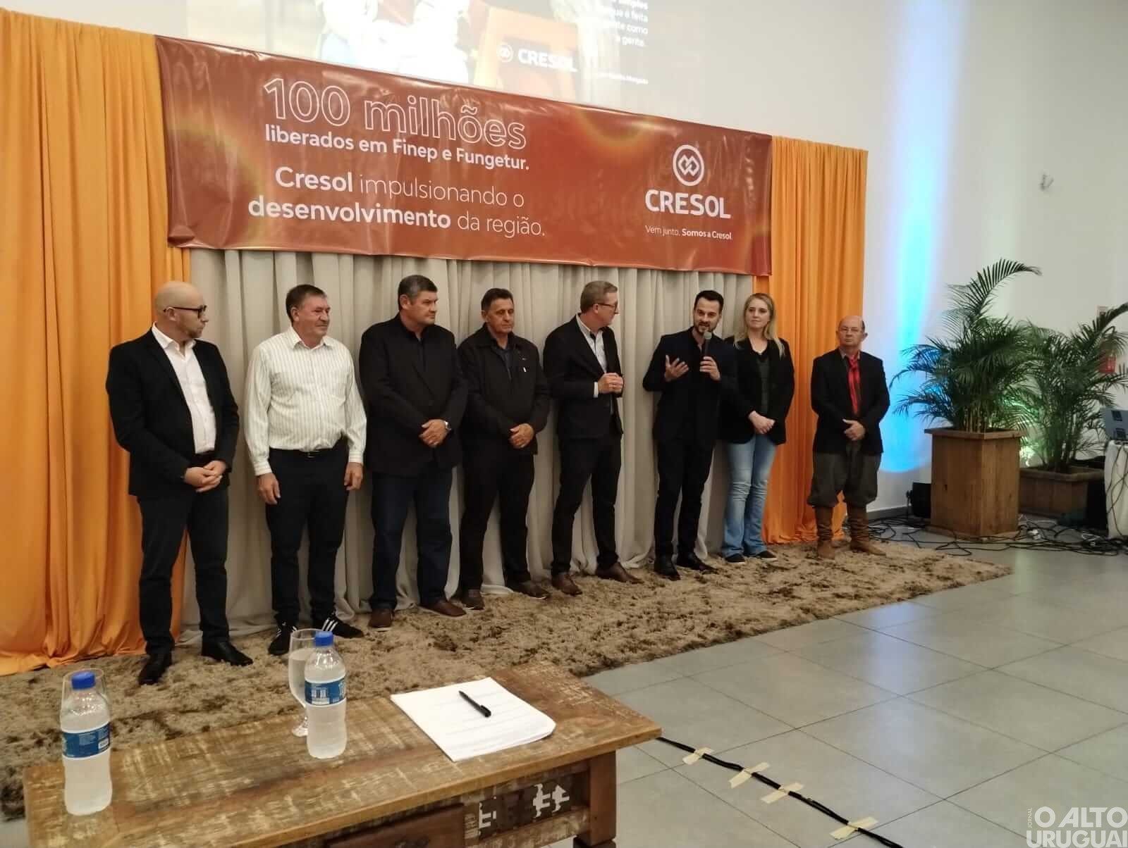 Cresol Raiz libera mais de R$ 100 milhões no Finep e Fungetur