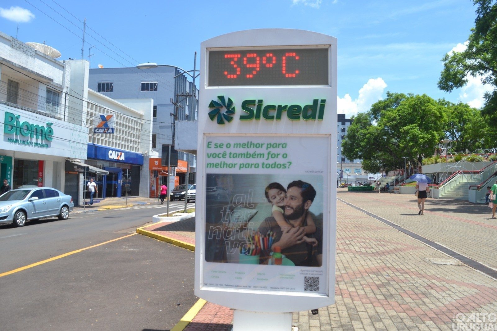 Frederico Westphalen registra mais um dia de altas temperaturas
