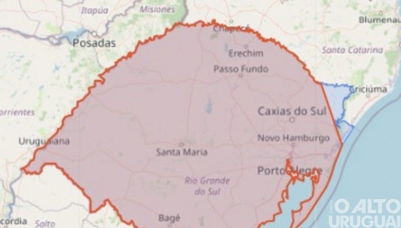 Defesa Civil emite alerta de chuvas intensas