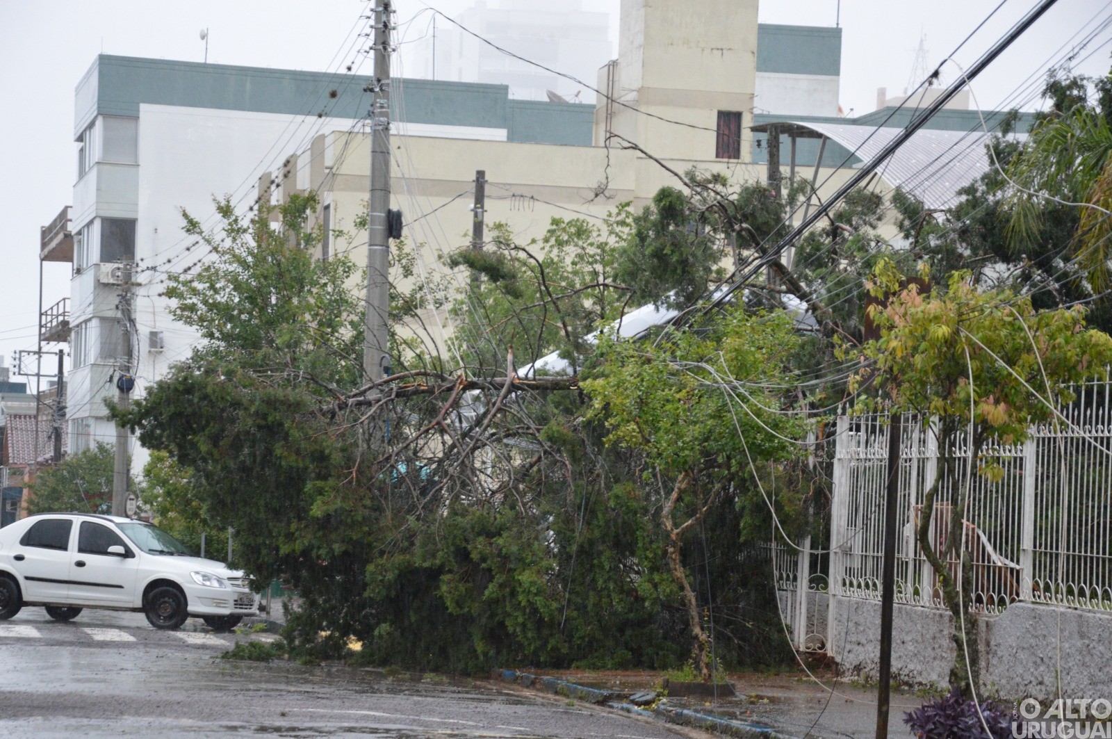 Forte temporal causa transtornos na região 