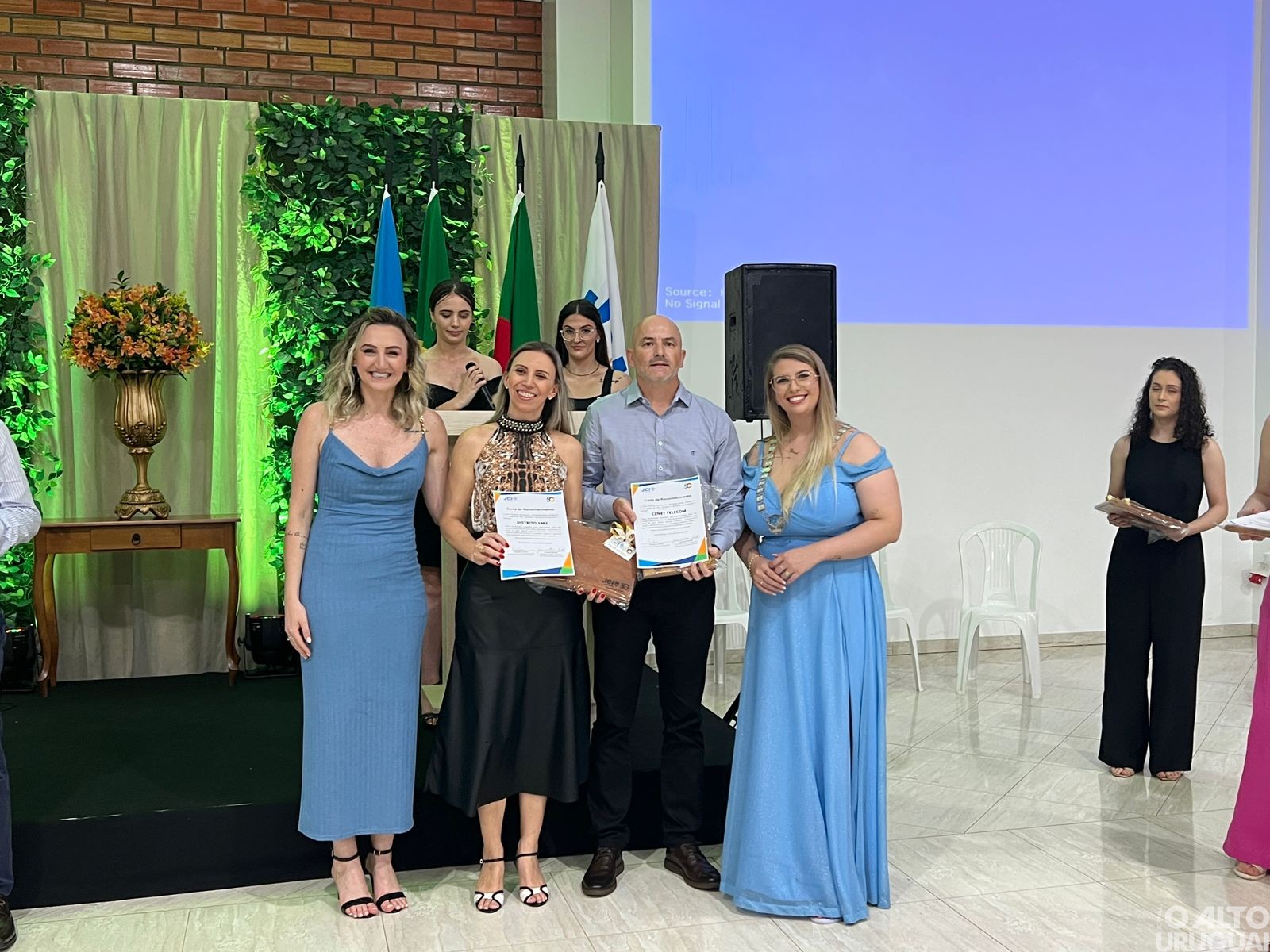 Jantar festivo com honrarias marca os 50 anos da JCI em Rodeio Bonito