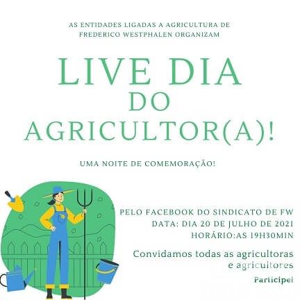STR de Frederico Westphalen realizará live em comemoração ao Dia do Colono