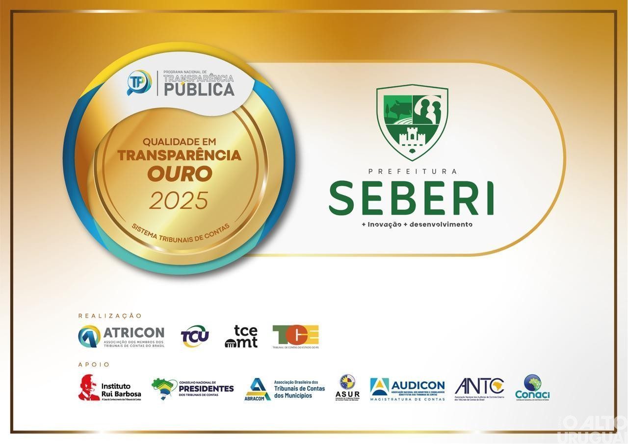 Prefeitura de Seberi conquista novamente o Selo Ouro em Transparência Pública