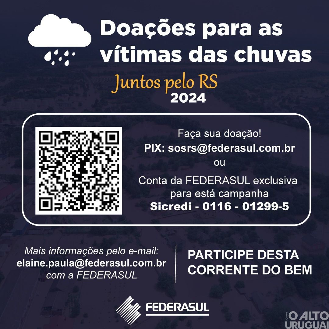 Federasul reúne milhares de doações com recursos destinados por empresários